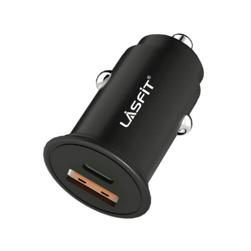 Lasfit Dual Port USB Car Charger Cigarette Lighter Adapter for iPhone 13 12 11