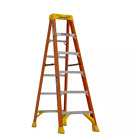 Werner 6 ft. Fiberglass Step Ladder (10 ft.Height) with 300 lb. Load Capacity
