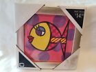 Framed Picture Pink Fish Romero Britto Still In Original  Packaging.