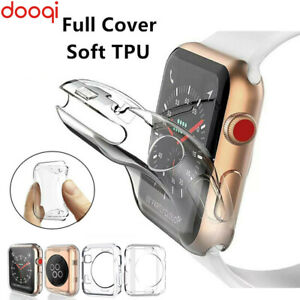 For Apple Watch Series 6 5 4 3 2 1 SE 38 42 40 mm 44mm iWatch Soft TPU Full Case