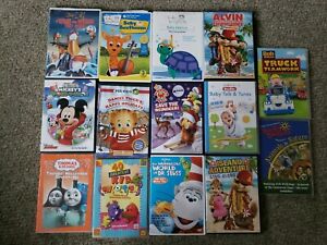 LOT OF 14 CHILDREN'S DVDS - GOOD condition Tested PBS, Disney Thomas Dr Suess