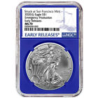 2020 (S) $1 American Silver Eagle NGC MS70 Emergency Production ER Blue Label...