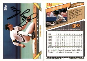 New ListingJay Bell Signed 1993 Topps #354 Card Pittsburgh Pirates Auto
