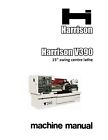HARRISON LATHE V390 Vari Speed Operations Manual & Parts List 15