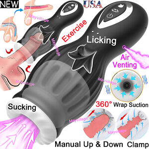Male Masturbaters Automatic HandsFree Sucking Vibrating Cup Stroker Men Sex Toys