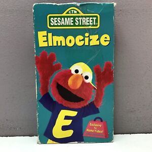Sesame Street Elmo Elmocize VHS VCR Video Tape Kids Exercise BUY 2 GET 1 FREE!