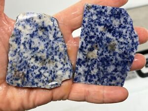 Thick Blue Quartzite slabs W Sodalite Cabbing Lapidary Combo Ship Avail Brazil