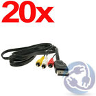 LOT - 20x AV Video Audio Composite RCA Cable Cord for Sega Dreamcast Console A/V