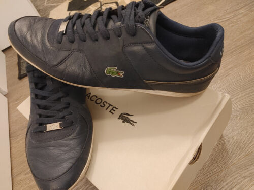 Lacoste Men's Taloire Sport Dark Blue/Grey Sneakers Shoes Sz: 13