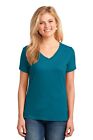 Port & Company LPC54V Womens Short Sleeve Core Cotton V-Neck T-Shirt