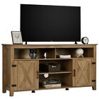Farmhouse Barn Door TV Stand Entertainment Center Console For 65/60/55 inch TV