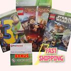New Listing4 XBox360 lord rings3| toy story3|starwars3|plantsvszombies|used|live|goodrs3|