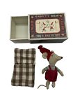 MAILEG Christmas Boy Mouse Stocking Cap St. Louis Safety Matchbox New Retired