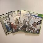 Assassin's Creed 1 2 3 4 Black Flag Xbox 360 Bundle Lot