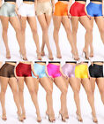 Women's Booty Shorts Hot Pants Shiny Biker Shorts Dance Rave Yoga short shorts