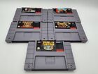 Lot of 5 SNES Games Shaq Fu Fortune Fued Football Basketball Tested Working READ