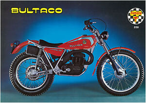 BULTACO Brochure Sherpa T 350 Trials 1978 1979 & 1980 Sales Catalog REPRO