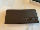 Viking Leather Roll Up Tobacco Pouch Pipe - Dark Brown - New