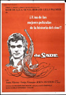 poster folded Keir Dullea as DE SADE 1969 Spanish One Sheet ROGER CORMAN