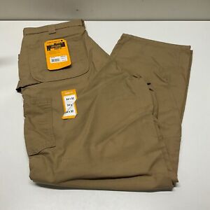 New Men's Carhartt 34 X 32 Loose Fit Canvas Utility Work Pants Brown BN0151