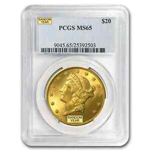 $20 Liberty Gold Double Eagle MS-65 PCGS (Random)