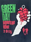 Vintage Green Day American Idiot Tour 2005 T-Shirt Black Large Punk Rock Metal