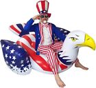 Colonel Pickles Novelties Giant Inflatable Patriotic Eagle Pool Float 84