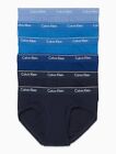 Calvin Klein Men's Underwear 6-Pack Classic Fit Cotton Hip Briefs, Black/Blue, S