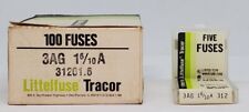 1.6A 3AG Fuse 5 Fuses Littlefuse 312 Series Lead-Free Fast-Acting 31201.6