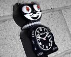 Official BLACK Kit Cat Klock Clock Lady Jeweled Swarovski Crystals