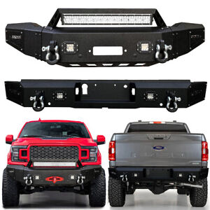 Vijay For 2018-2020 Ford F150 Front or Rear Bumper with Aluminum LED Lights (For: 2020 F-150 XLT)