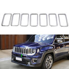 ABS Chrome Front Grille Insert Cover Trim Accessory For Jeep Renegade 2019-2023 (For: Jeepster)