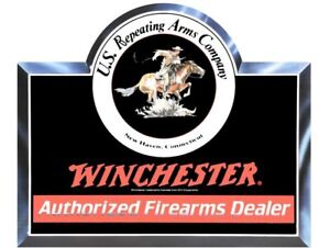 Winchester Authorized Firearms Dealer NEW DIECUT Metal Sign 18