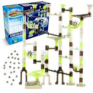 Marble Genius Marble Run Starter Set STEM Toy for Kids Ages 4-12 - 130 Comple...