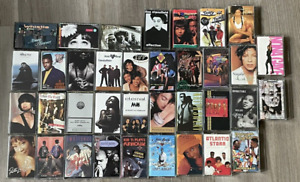 36 Cassette Tapes 80’s & 90's R&B Rap Hip-hop - Heavy D, LL Cool, Jazzy Jeff