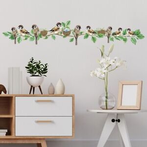 Bird Vine Kids Bedroom/Living Room Wall Stickers Decal Mural Home Decoration New