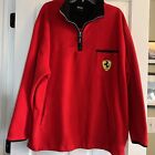 Vintage Ferrari Racing Fleece Jacket 1999 1/3 Zip F1 Red Men Size XXL