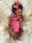 Pinky Reborn Baby Doll Black Girl 20 Inch Realistic Newborn Baby Dolls Realis...