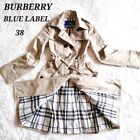 BURBERRY BLUE LABEL Woman's Belted Trench Coat Beige Asian Fit 38, US size S