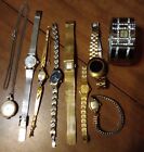 Lot 9 Watch Assort Brand Type Size Age Style 3/4 lb Untested Band Necklace Cuff