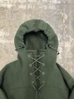 Unisex Wool Boreal Mountain Anorak Forest Green Hiking Camp Gear Ware Quality