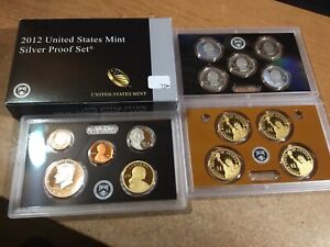 2012-Silver Proof Sets 14 coins-U.S. Mint-COA-102222-0012