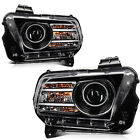For 2013-2014 Ford Mustang Black Projector HID/Xenon Headlight W/ LED DRL Pair