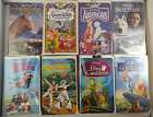 New ListingVintage Lot of 8 Walt Disney Classic VHS Movies All in Clamshells