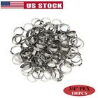 100Pcs 3/4'' PEX Clamp Cinch Rings Crimp Pinch Fittings 304 Stainless Steel