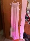 New Off White Lace Simple Wedding Bridal Gown Bride Dress XL Sleeveless