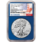 2019-W Reverse Proof $1 American Silver Eagle Pride of Two Nations U.S. Set N...
