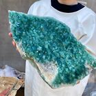 New Listing14.1lb Large Natural Green Cube Fluorite Mineral quartz Crystal cluster Specimen