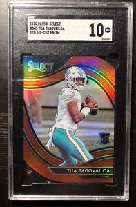 New Listing2020 TUA TAGOVAILOA Select RED DIE-CUT PRIZM ROOKIE SGC 10 Dolphins RC💎🏈