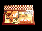 Roosters, Hens, Eggs Decor Recipe Box with 50 Recipe Cards, 8 Tab Dividers NEW